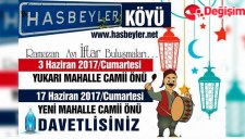 Hasbeylilerin iftarına davetlisiniz...