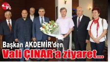 Başkan AKDEMİRden Vali ÇINARa ziyaret...