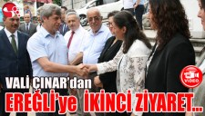 VALİ ÇINARdan EREĞLİye İKİNCİ ZİYARET...