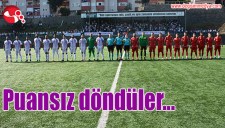 Puansız döndüler...