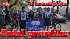 İl birinciliği için pedal çevirdiler...