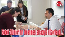 Bebek ölümlerinin önlenmesi amacıyla düzenlendi...