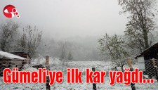 Gümeliye ilk kar yağdı...