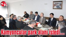 Kamyoncular park alanı istedi...