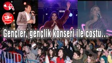 Gençler, gençlik konseri ile coştu...