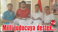 Milli judocuya destek...