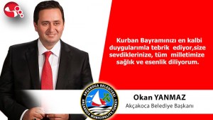 Başkan Yanmazdan kutlama mesajı