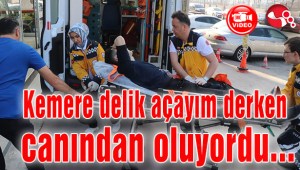 Kemere delik açayım derken canından oluyordu...