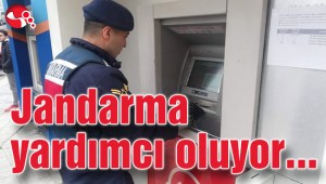 Jandarma yardımcı oluyor