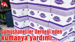 Gümüşhaneliler Derneğinden kumanya yardımı…