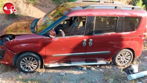 Kamyonet Kanala Uçtu…2 yaralı..