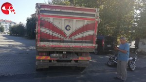 Kamyona çarptı Ağır yaralandı