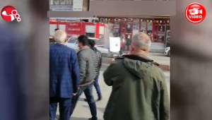 Bir anda alev aldı...