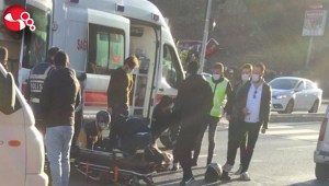 Motosiklet ile Otomobil çarpıştı...