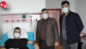 Başkan Ercandan Geçmiş Olsun ziyareti