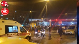 Motosiklet Otomobille çarpıştı...