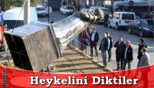 FATİH SULTAN MEHMET HANIN HEYKELİ DİKİLDİ