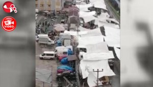 Korku dolu anlar cep telefonu kamerasına yansıdı...