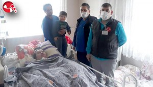 Mağdur aileye destek…