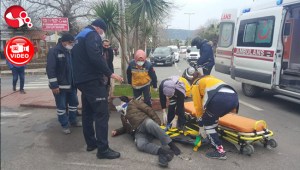 Bozahanede motosiklet kazası:1 yaralı