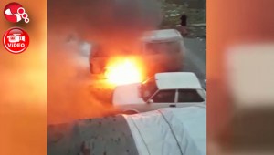 Park halindeyken alev aldı..