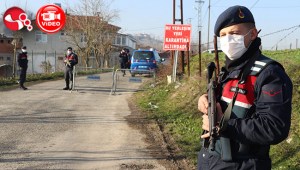 Danişmentli köyü karantinada Kaymakam olay yerinde...