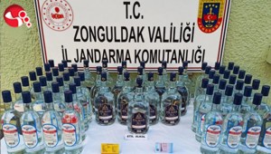 Sahte basın kartı ve 80 litre kaçak alkolle yakalandı..