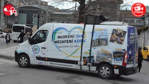 BELEDİYE,ARTAN VAKALARA KARŞI MOBİL ANONS ARACIYLA UYARIYOR