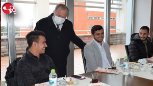 Rektör Çufalı, Uluslararası öğrenciler ile bir araya geldi