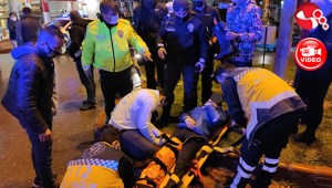 Motosiklet ile Otomobil çarpıştı