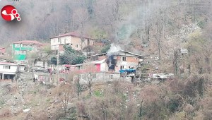 İkamet yangını korkuttu