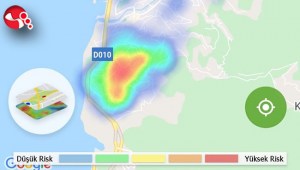 Vakalar risk haritasına yansıdı
