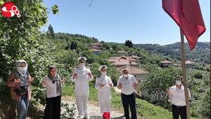 Şehidimizin bayrağı değiştirildi…