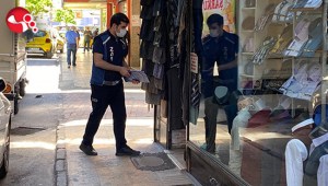 Zabıta Ekiplerinden sosyal mesafe ve maske denetimi