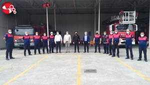 İtfaiyeye Teşekkür için Ereğliye geldi...