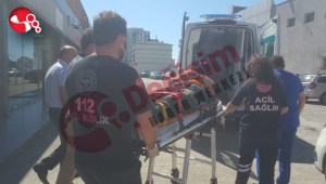 2 metre yükseklten düştü, hastaneye kaldırıldı