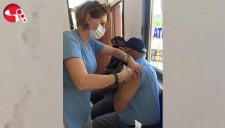 Halk Pazarında aşılama başladı