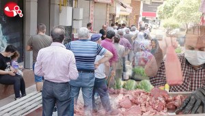 Ücretsiz olunca metrelerce kuyruk oluştu