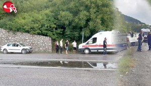 Önce bir araca çarptı, sonra taklalar attı…