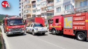 Yangın panik yarattı