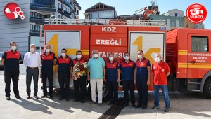 Kahraman İtfaiyeciler Ereğlide:GURUR DUYUYORUM