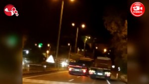 TIRların yaptığı tehlikeli hareketler cezasız kalmadı..