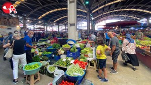 Halk pazarı boş kaldı