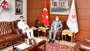 Tuğamiral Niyazi Uğurdan, Vali Mustafa Tutulmaza ziyaret...