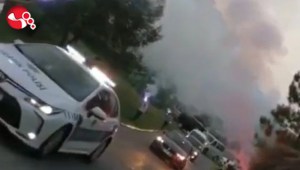 Polis araçları eskortluk yaptı