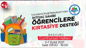 Ereğli Belediyesi, Kırtasiye Yardımında bulunacak