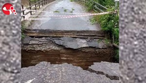 Gümeli Köprüsünde ağır hasar...