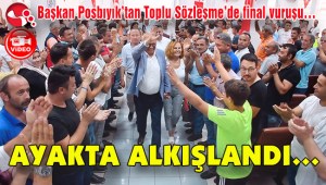 AYAKTA ALKIŞLANDI…