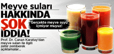 MEYVE SULARI HAKKINDA ŞOK İDDİA