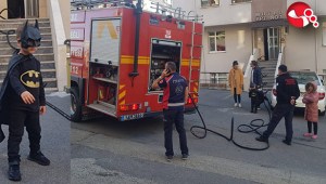 Minik BATMAN: Yangını ben söndüreceğim..